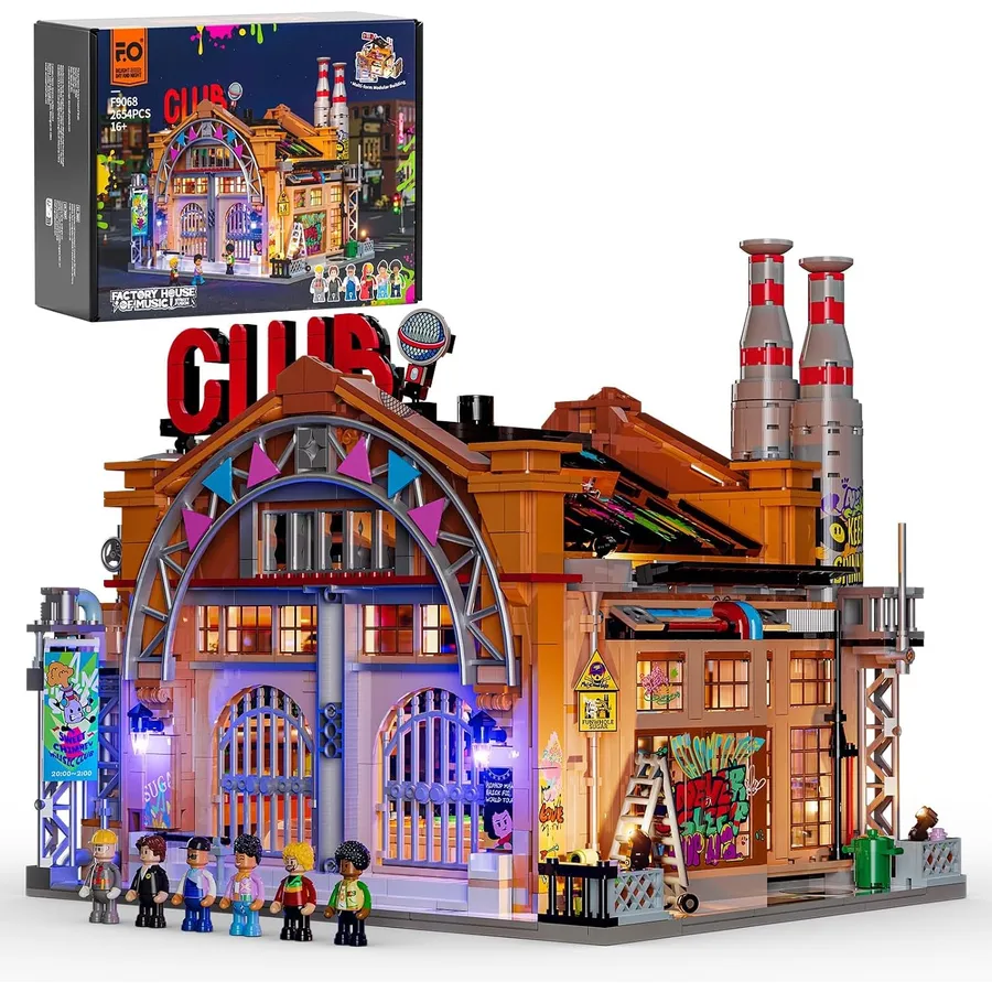 LUMIBRICKS Factory House of Music - Street-Art-Musikclub mit 24 Lichtpunkten