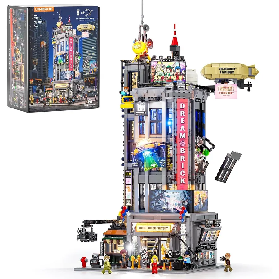 LUMIBRICKS Film Studio Tower - Filmstudio-Turm mit 36 Lichtpunkten