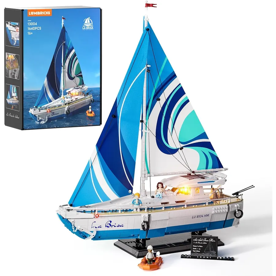 LUMIBRICKS Segelboot La Brisa - Segelboot im Maßstab 1:24 mit LED